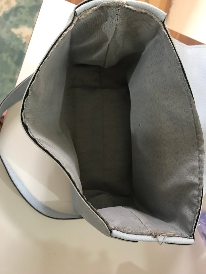 Zincir Detaylı Mavi Deri Kadın Çanta - Görsel 3