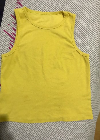 Kadın Sarı Yüksek Yakalı Kolsuz Atlet 2 adet lacivert sarı - Görsel 3