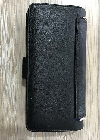 Siyah Deri Fermuarlı Kadın Cüzdanı - Görsel 5