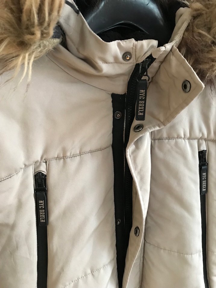 Erkek Çocuk Gri Kürklü Street Wear Mont - Görsel 2