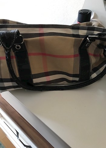 Kahverengi Baskılı Tokalı Kadın Çanta - Görsel 5