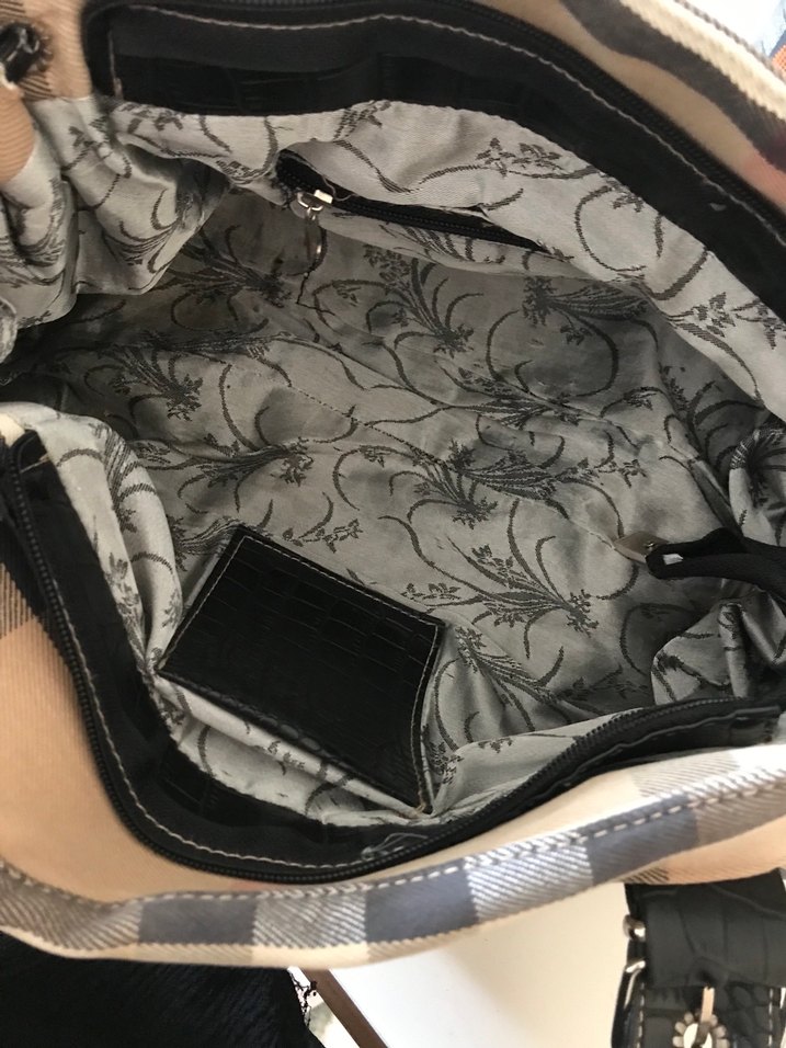 Kahverengi Baskılı Tokalı Kadın Çanta - Görsel 3