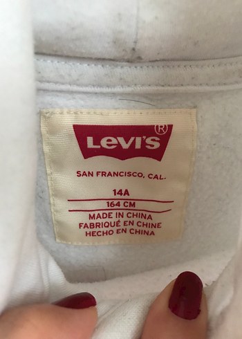 Levi's Beyaz Kapüşonlu Sweatshirt - Görsel 2