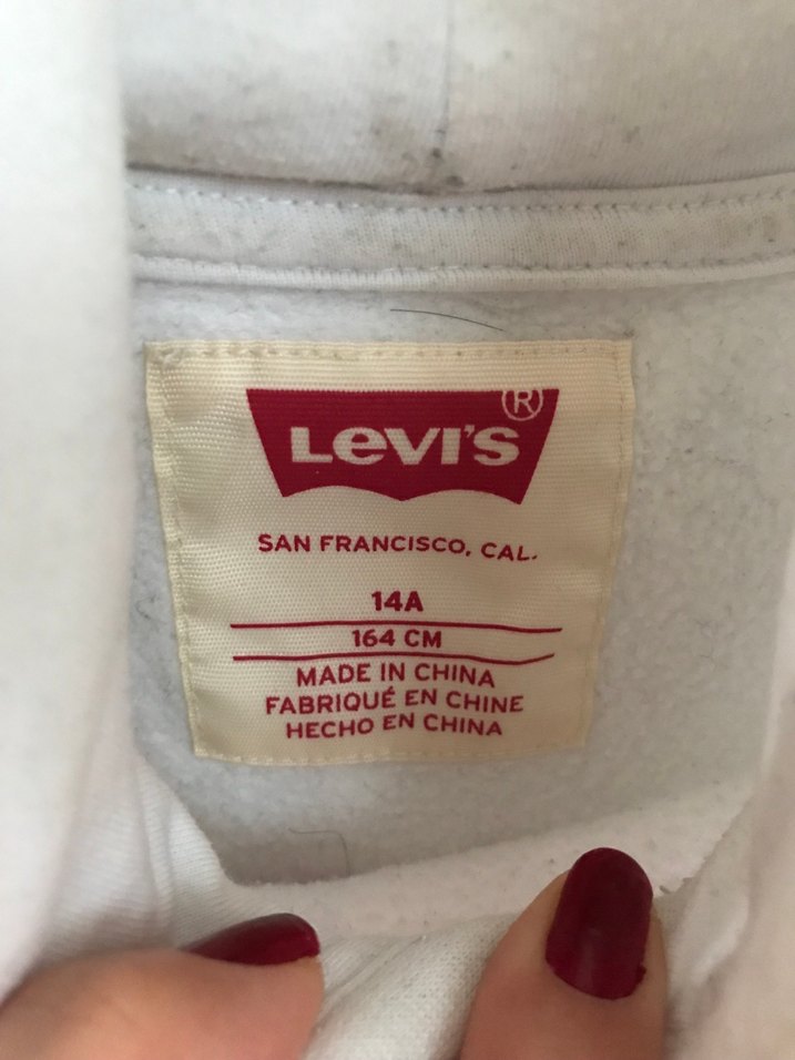 Levi's Beyaz Kapüşonlu Sweatshirt - Görsel 2