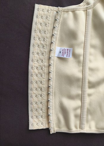 Beyaz Hemşire Korsesi, İnce ve Normal Boy lateks bel sırt göbek - Görsel 4