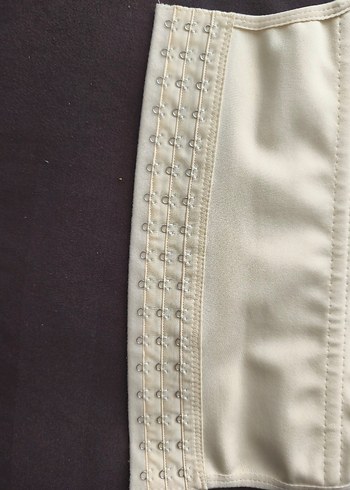 Beyaz Hemşire Korsesi, İnce ve Normal Boy lateks bel sırt göbek - Görsel 3