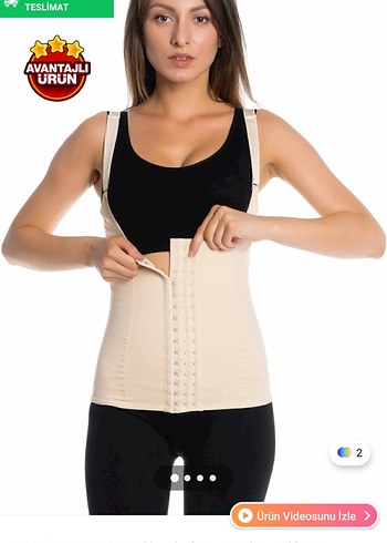 Beyaz Hemşire Korsesi, İnce ve Normal Boy lateks bel sırt göbek - Görsel 5