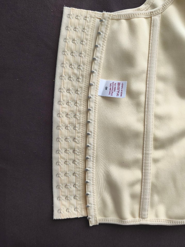 Beyaz Hemşire Korsesi, İnce ve Normal Boy lateks bel sırt göbek - Görsel 4