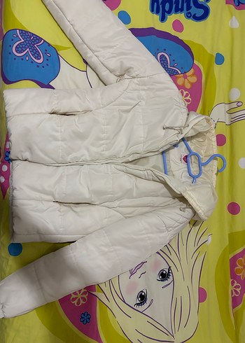 Beyaz Fermuarlı Kadın Mont - Görsel 3