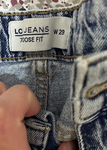 LC Waikiki Gri Mavi Bol Kesim erkek Kot Pantolon