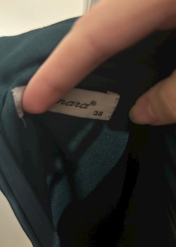 Uzun Kollu Drapeli Elbise - Görsel 2