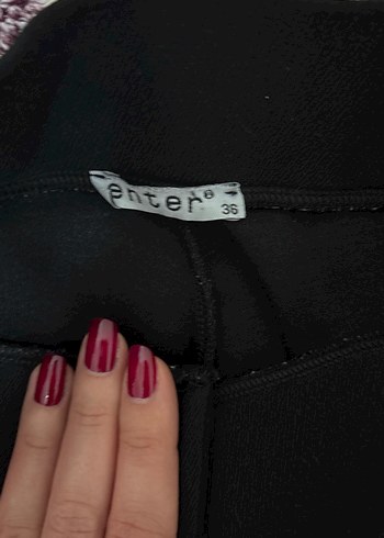 Kadın Siyah Kumaş Pantolon - Görsel 3