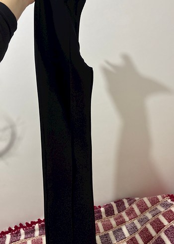 Kadın Siyah Kumaş Pantolon - Görsel 4