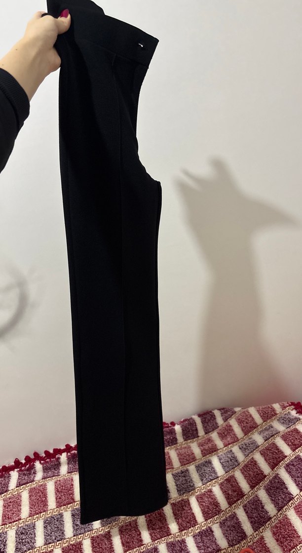 Kadın Siyah Kumaş Pantolon - Görsel 4