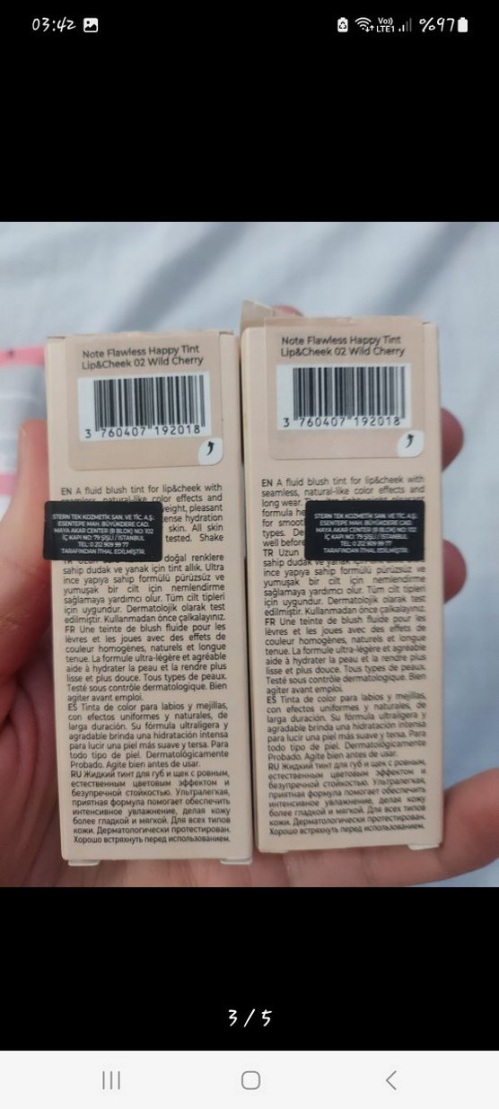 Note Flawless Happy Tint Dudak ve Yanak tinti - Görsel 3