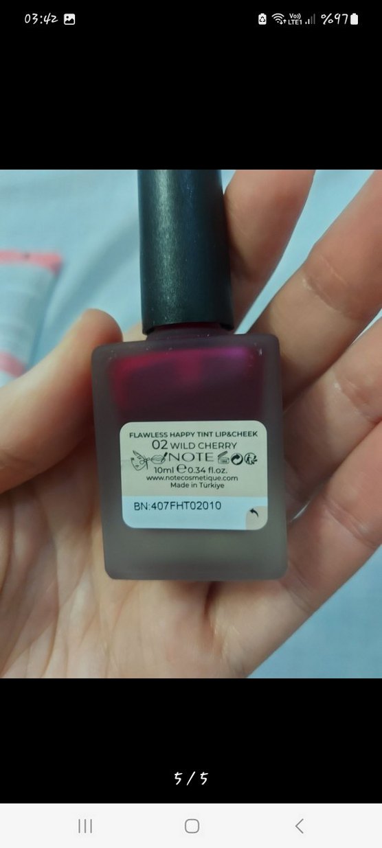 Note Flawless Happy Tint Dudak ve Yanak tinti - Görsel 5