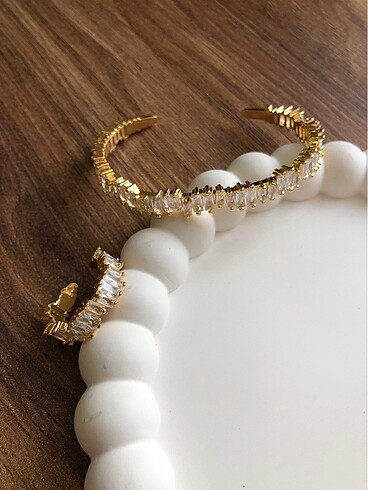 Gold Zirkon Taşlı Set