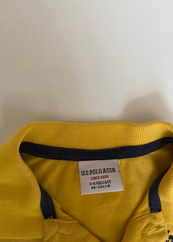 12-18 Ay Beden Erkek Çocuk Sarı Polo Tişört