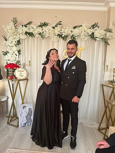 44 Beden Siyah abiye