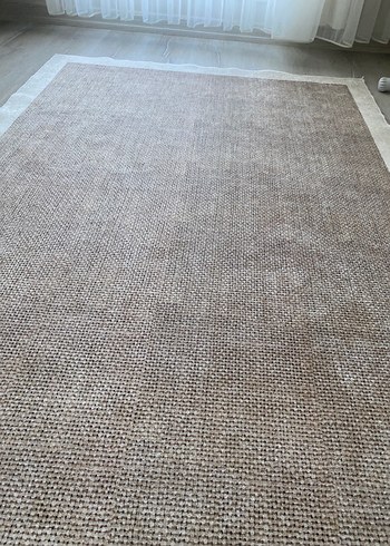 Bej Kenarlı Modern hasır halı - Görsel 2