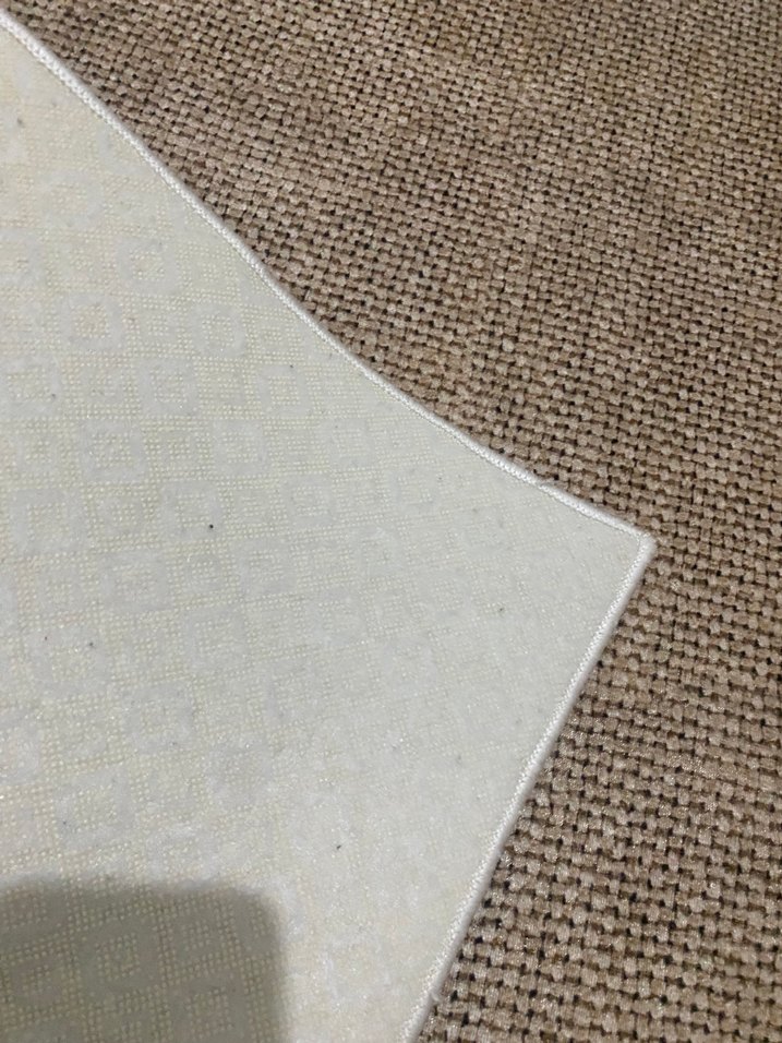 Bej Kenarlı Modern hasır halı - Görsel 4
