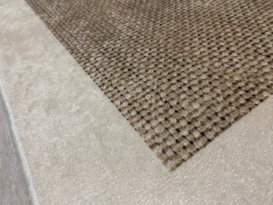 Bej Kenarlı Modern hasır halı - Görsel 5