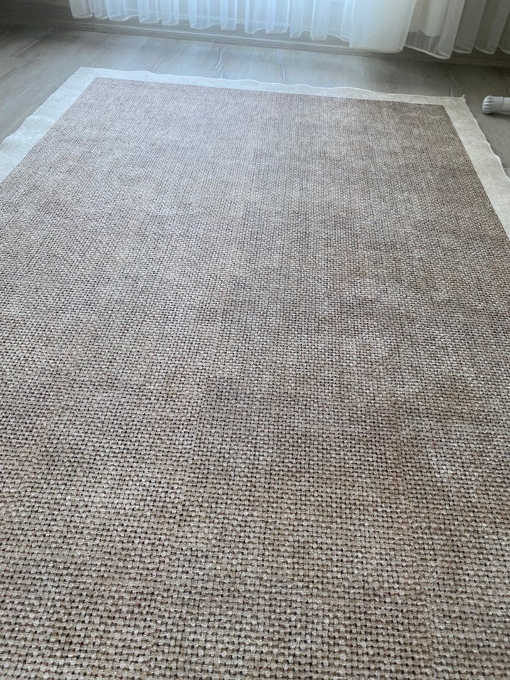 Bej Kenarlı Modern hasır halı - Görsel 2