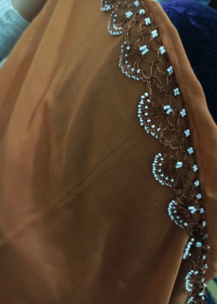 Boncuklu tığ oyası - Görsel 2