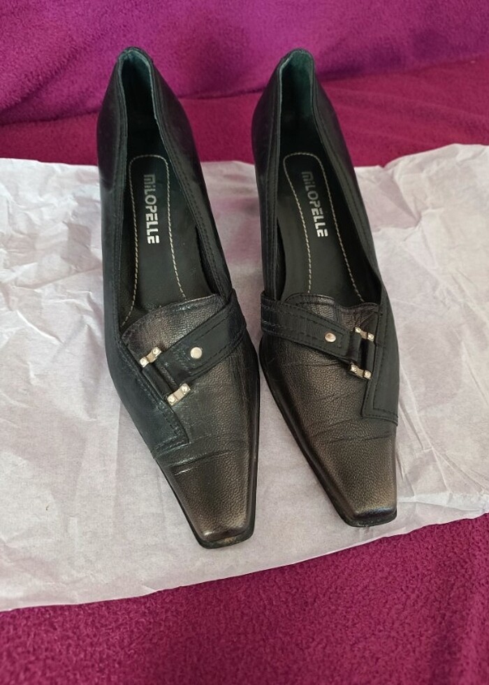 Uzun burunlu topuklu ayakkabı - Görsel 3