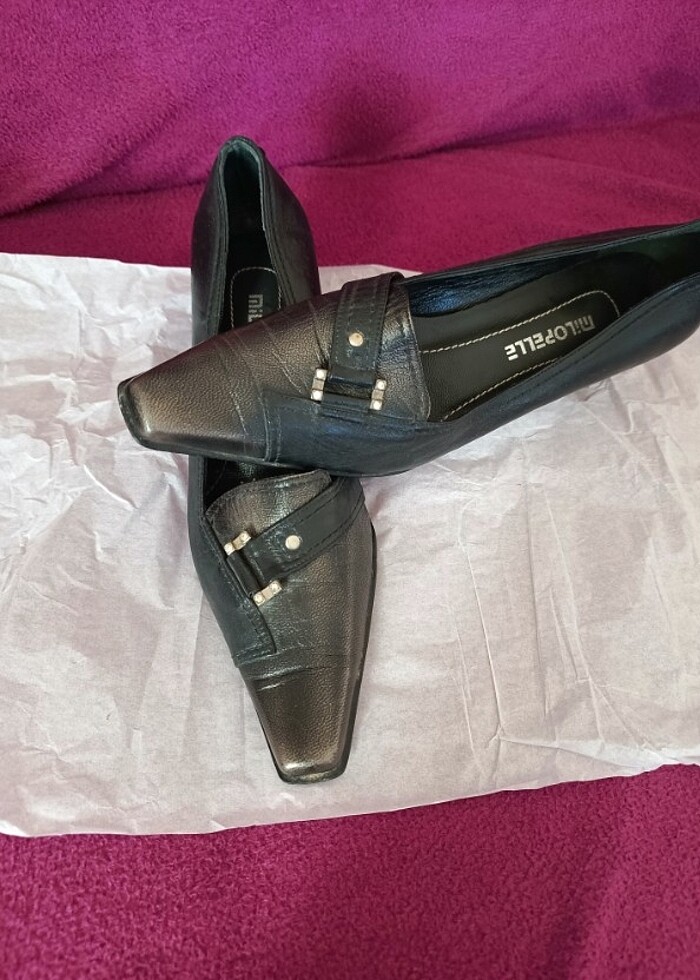 Uzun burunlu topuklu ayakkabı - Görsel 4