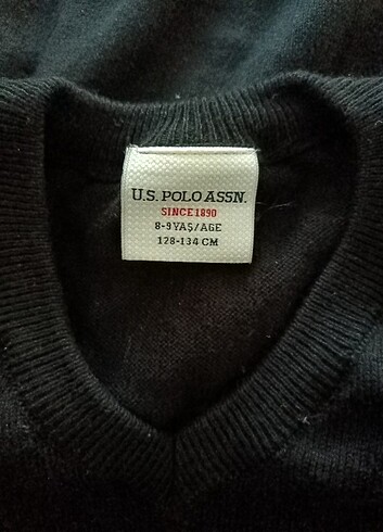 8 Yaş Beden siyah Renk U.S. POLO ASSN. Triko