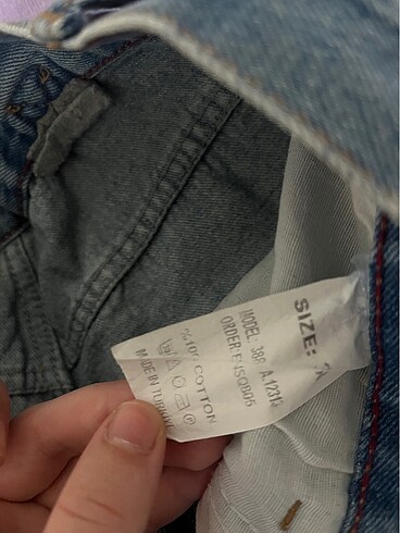 38 Beden mavi Renk baggy jean