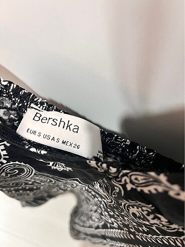 Bershka Bershka şal desenli mini elbise