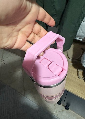 Pastel Pembe Stanley Çocuk Termosu şok flyatttt - Görsel 2