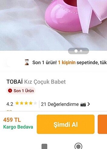 Trendyol kız şık babet  - Görsel 6