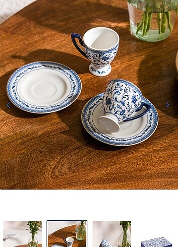  Beden Blue blanc fincan seti 