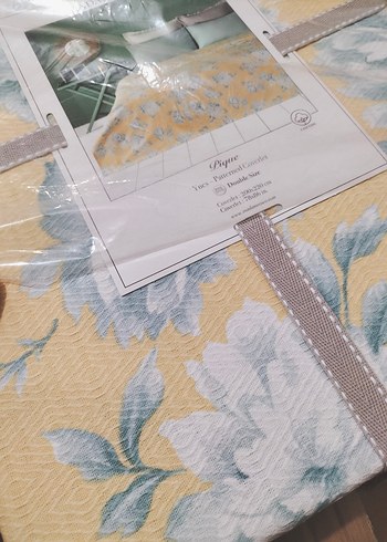 Pastel Sarı Çiçekli Pike - Görsel 3