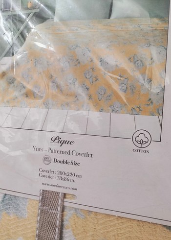 Pastel Sarı Çiçekli Pike - Görsel 2