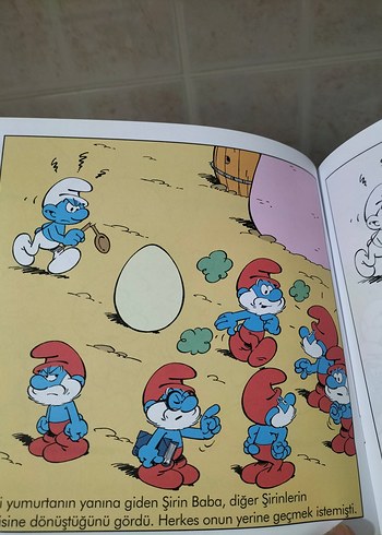 Şirinler Hikayeli Boyama - Sihirli Yumurta - Görsel 2
