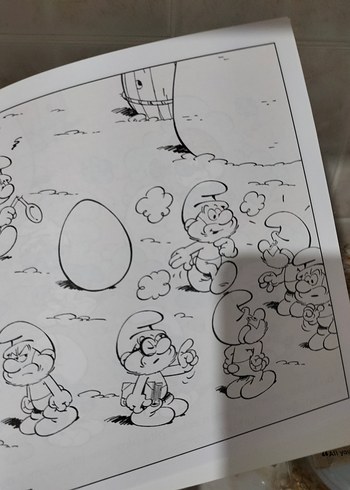 Şirinler Hikayeli Boyama - Sihirli Yumurta - Görsel 3