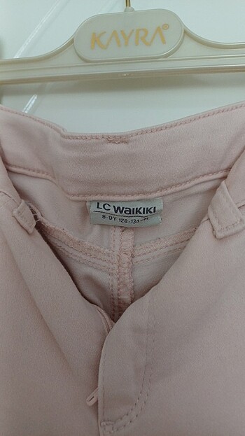 10 Yaş Beden pembe skinny cocuk pantolon(beli lastikli)