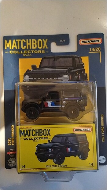 MATCHBOX COLLECTORS 14/20 FORD BRONCO( 2021)