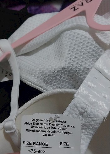 Beyaz Baskılı Sutyenli kilot takım sıfır etiketli - Görsel 3