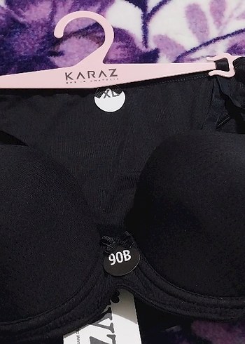 Karaz Siyah Mini Goth Spor Sütyeni 90B - Görsel 3