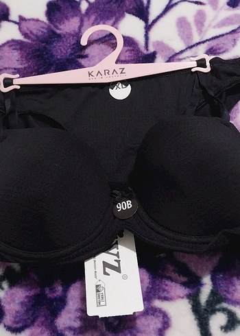 Karaz Siyah Mini Goth Spor Sütyeni 90B - Görsel 2