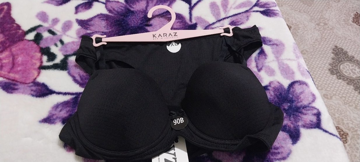 Karaz Siyah Mini Goth Spor Sütyeni 90B - Görsel 3