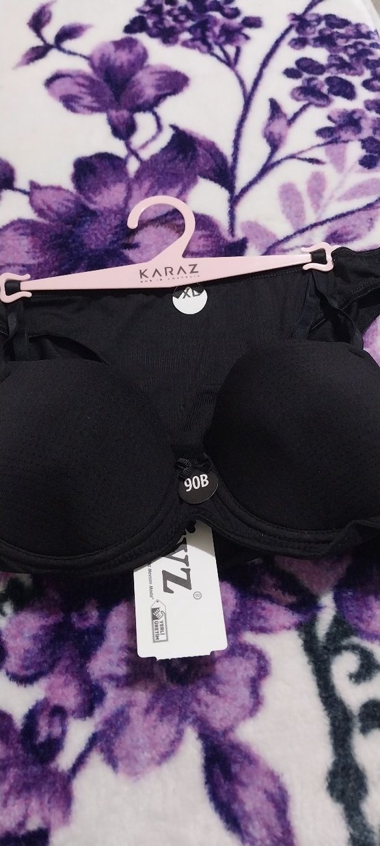 Karaz Siyah Mini Goth Spor Sütyeni 90B - Görsel 2