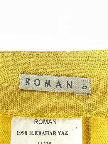 42 Beden sarı Renk Roman Marka Düz Kesim %70 İndirimli.