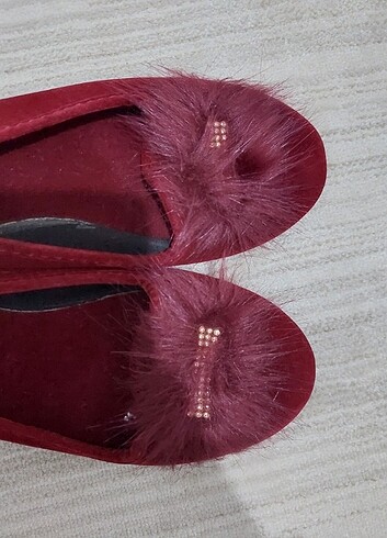 Diğer Bordo ev babeti terliği