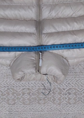 Bej Kadın Şişme Yelek Fermuarlı - Görsel 5